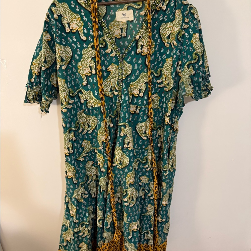 Print Fresh Tiger Queen Grand Entrance Dress